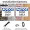 Signmission Food Only, 14 in W x Rectangle, Plastic OS-2PACK-NS-P-1014-L-12826 - alternate 6